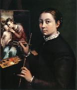Sofonisba Anguissola Easel Painting a Devotional Panel Spain oil painting artist